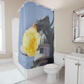 火を吸う竜の像 シャワーカーテン (インサイチュ)