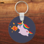 火を吹くユニコーン キーホルダー (正面)