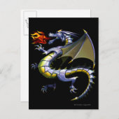 火を吹く竜 ポストカード (正面/裏面)