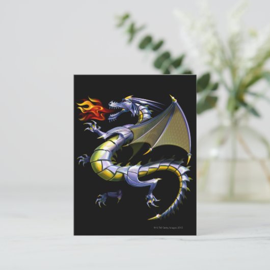 火を吹く竜 ポストカード (スタンド正面)