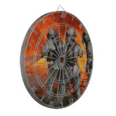 火を戦っている消防士 ダーツボード (正面左)