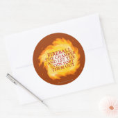 火を放つ ラウンドシール (封筒)