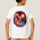 火を火のように燃やす Tシャツ (裏面)