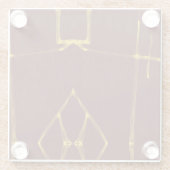 火を照らす ガラスコースター (裏面)