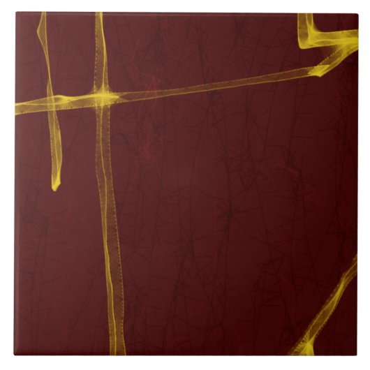 火を照らす タイル (正面)