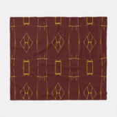 火を照らす フリースブランケット (正面(横))