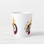 火を燃やす。サイクリング動機 カフェラテマグ (正面)