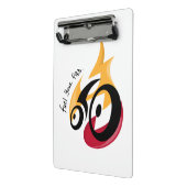 火を燃やす。サイクリング動機 ミニクリップボード (アングル2)
