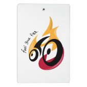 火を燃やす。サイクリング動機 ミニクリップボード (裏面)