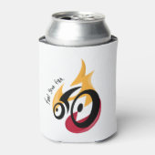 火を燃やす。サイクリング動機 缶クーラー (缶正面)
