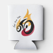 火を燃やす。サイクリング動機 缶クーラー (裏面)