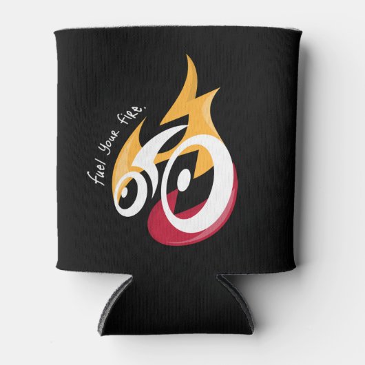 火を燃やす。サイクリング動機 缶クーラー (正面)