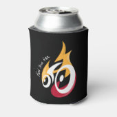 火を燃やす。サイクリング動機 缶クーラー (缶裏面)