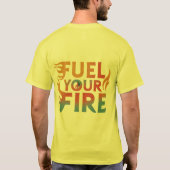火を燃やす Tシャツ (裏面)