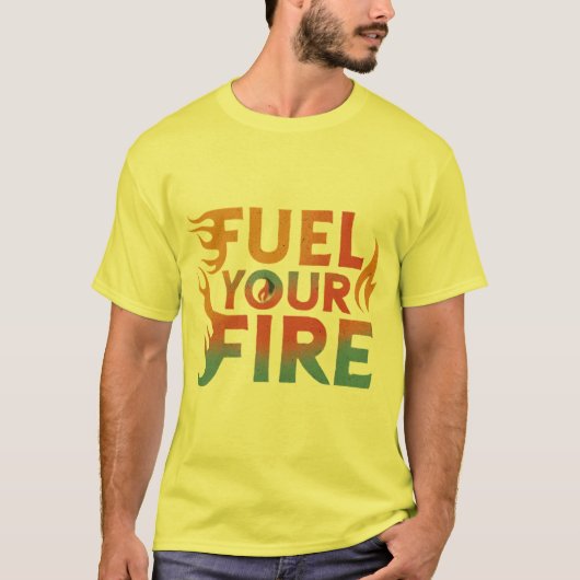火を燃やす Tシャツ (正面)