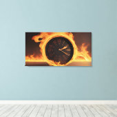 火を見ろ、時間がない キャンバスプリント (インサイチュ (ウッドフロア))