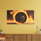 火を見ろ、時間がない キャンバスプリント (インサイチュ (リビング))