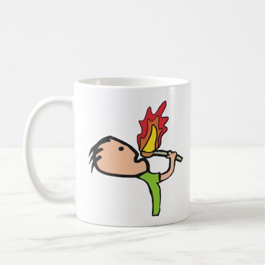 火を食べる コーヒーマグカップ (左)