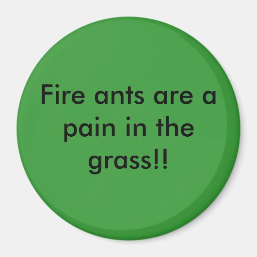 火アリは草の中の痛み!! マグネット (正面)