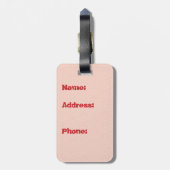 火アーチ荷物タグ ラゲッジタグ (裏面縦)