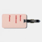 火アーチ荷物タグ ラゲッジタグ (裏面横)