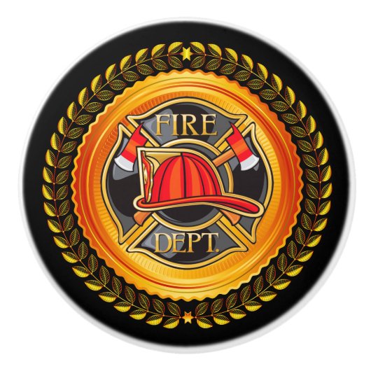 火エレガント部の引き出しノブ – SRF セラミックノブ (正面)