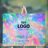 火オパールの背景 アクリルサイン (ニュートラル)