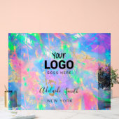 火オパールの背景 アクリルサイン (ウェディング)