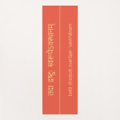 火オパール赤ヨガ経1.3 ヨガマット (正面)