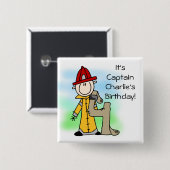 火カスタマイズ消士4thバースデーボタン 缶バッジ (正面&裏面)