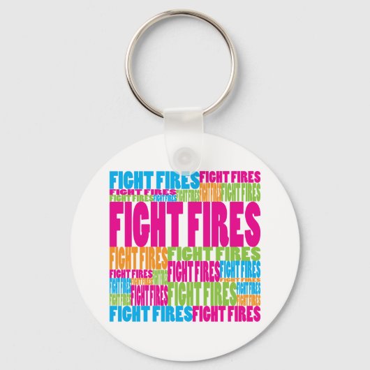 火カラフルと戦う キーホルダー (正面)