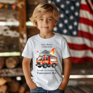 火カラフル車が炎を上げて走る Tシャツ