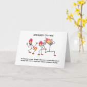 火カードのSTICKMEN カード (黄色い花)