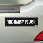 火ナンシーPELOSI!! バンパーステッカー (車上)