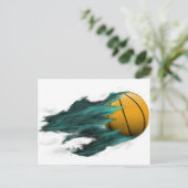 火バスケットボールポストカード ポストカード (スタンド正面)