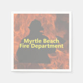 火パーソナライズされた兵ナプキン スタンダードカクテルナプキン (正面)