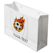 火パーソナライズされた球 ラージペーパーバッグ (正面アングル)