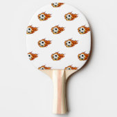 火パーソナライズされた球 卓球ラケット (裏面)