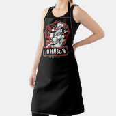 火パーソナライズされた軍消防団愛国国旗 エプロン (インサイチュ)