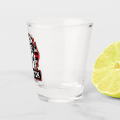火パーソナライズされた軍消防団愛国国旗 ショットグラス (右)