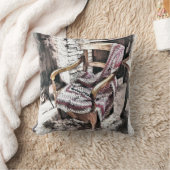 火ビクトリアン付き椅子 クッション (ブランケット)