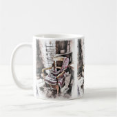 火ビクトリアン付き椅子 コーヒーマグカップ (左)