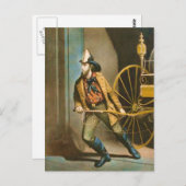 火ビクトリアン士2 "アメリカの消防士" ポストカード (正面/裏面)