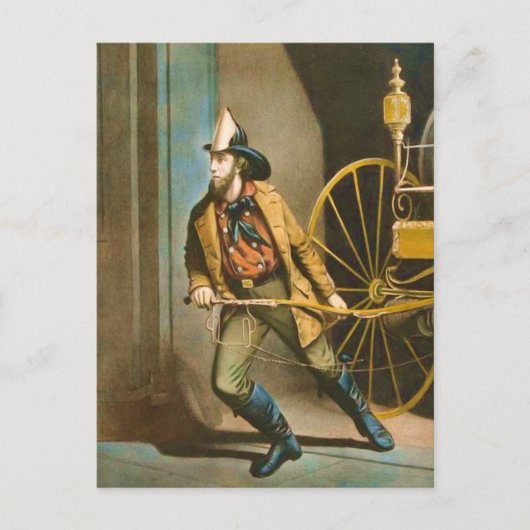 火ビクトリアン士2 "アメリカの消防士" ポストカード (正面)