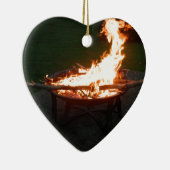 火ピットの篝火のイメージ セラミックオーナメント (右)
