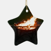 火ピットの篝火のイメージ セラミックオーナメント (右)