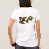 火フェニックス-オレンジ Tシャツ (裏面)