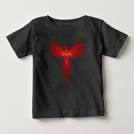 火フェニックスTシャツ ベビーTシャツ (正面)