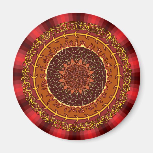 火マンダラマグネット マグネット (正面)