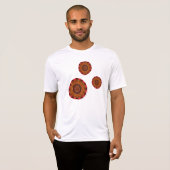 火マンダラメンズライトシャツ Tシャツ (正面フル)